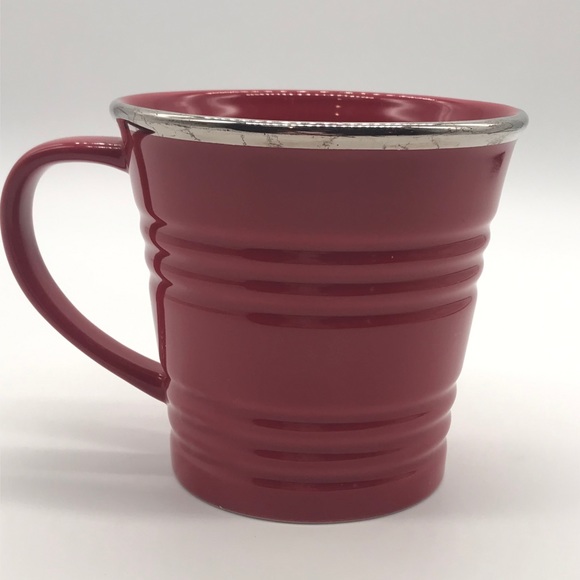 Starbucks Mug 2007 Red with gold rim coffee mug - Picture 2 of 8